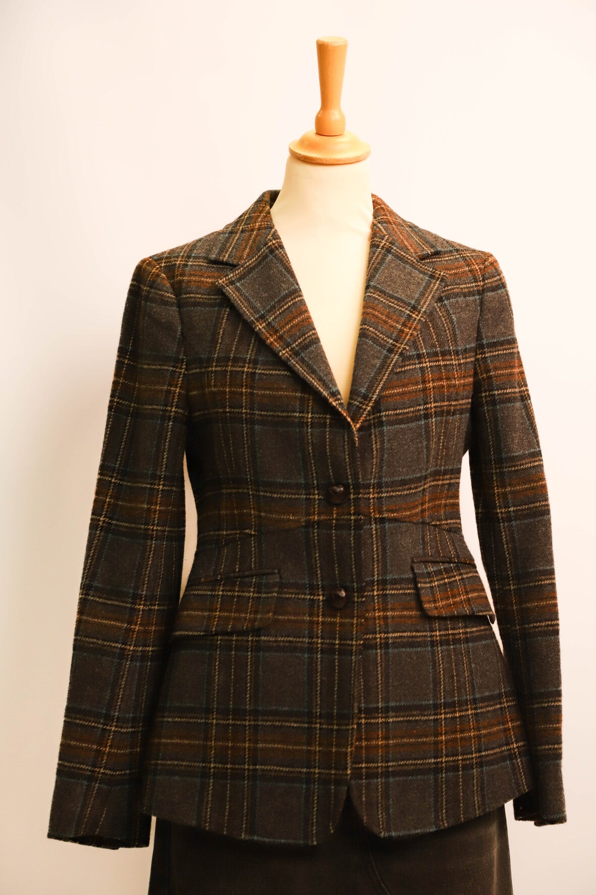 Blazer gris à carreaux Gant Taille L