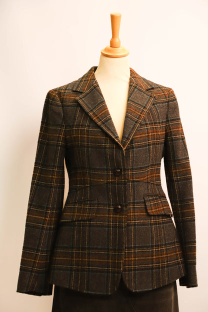 Blazer gris à carreaux Gant Taille L