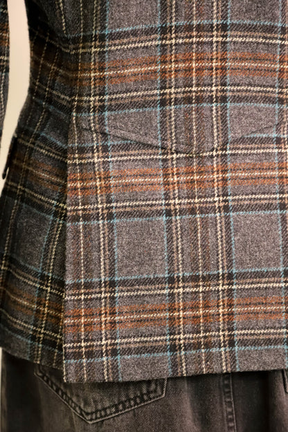 Blazer gris à carreaux Gant Taille L