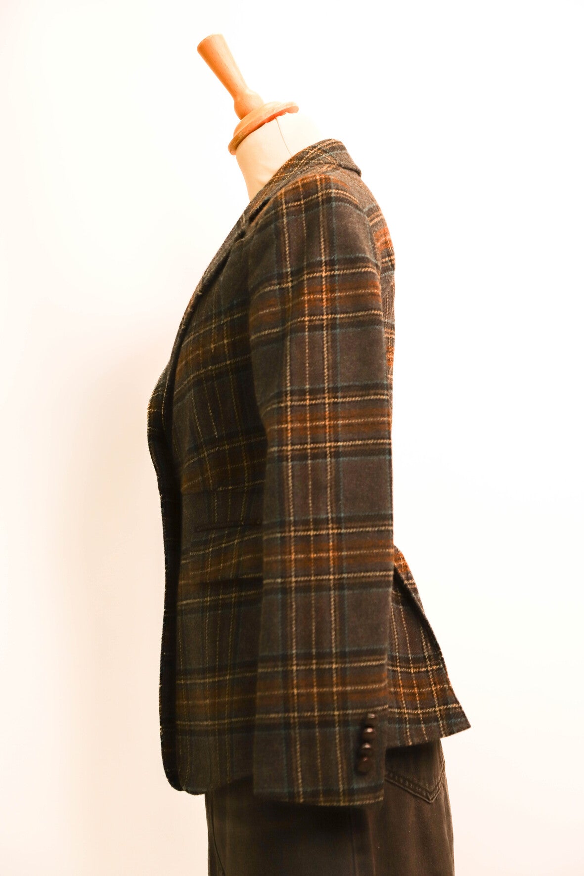 Blazer gris à carreaux Gant Taille L