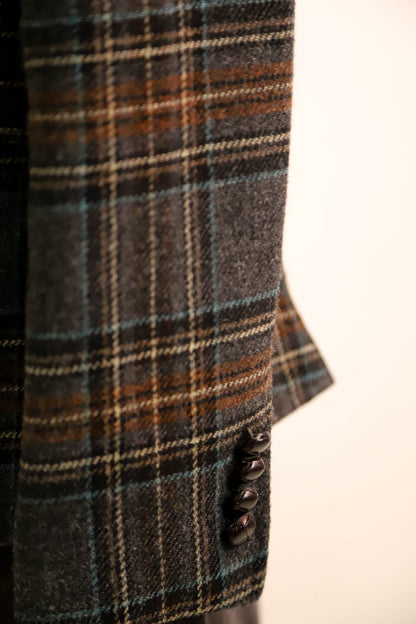 Blazer gris à carreaux Gant Taille L