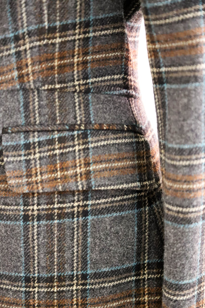 Blazer gris à carreaux Gant Taille L