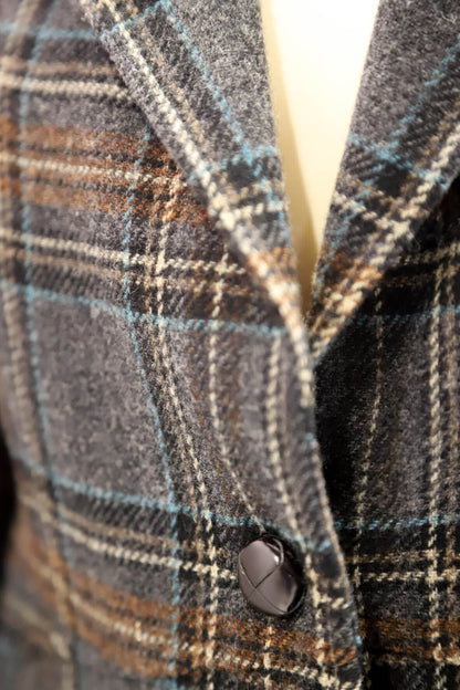 Blazer gris à carreaux Gant Taille L