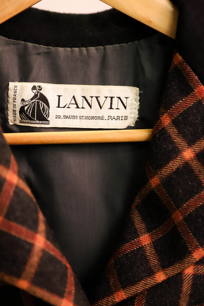 Blazer à carreaux rouge et noir Lanvin Taille S - PEPITE
