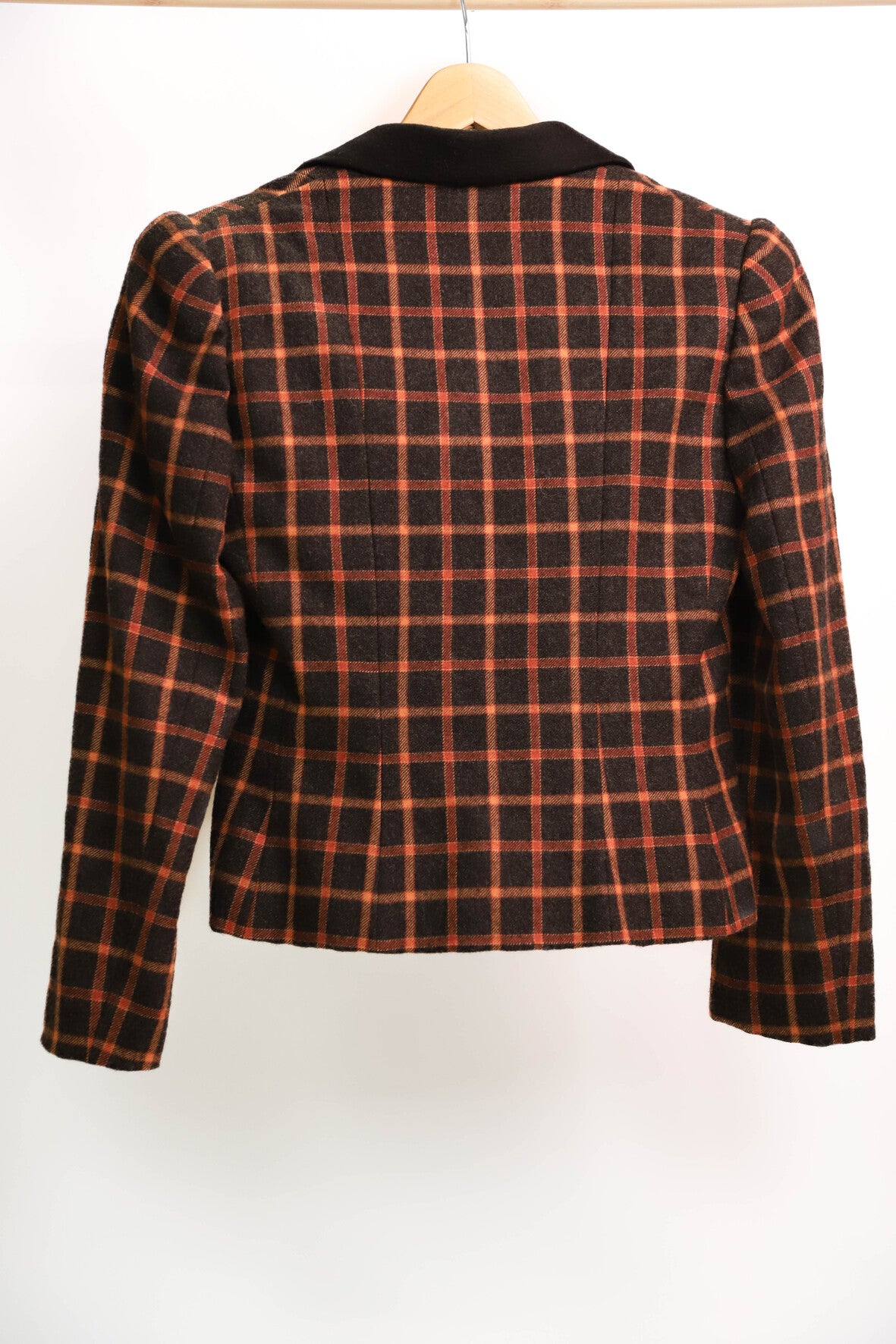 Blazer à carreaux rouge et noir Lanvin Taille S - PEPITE