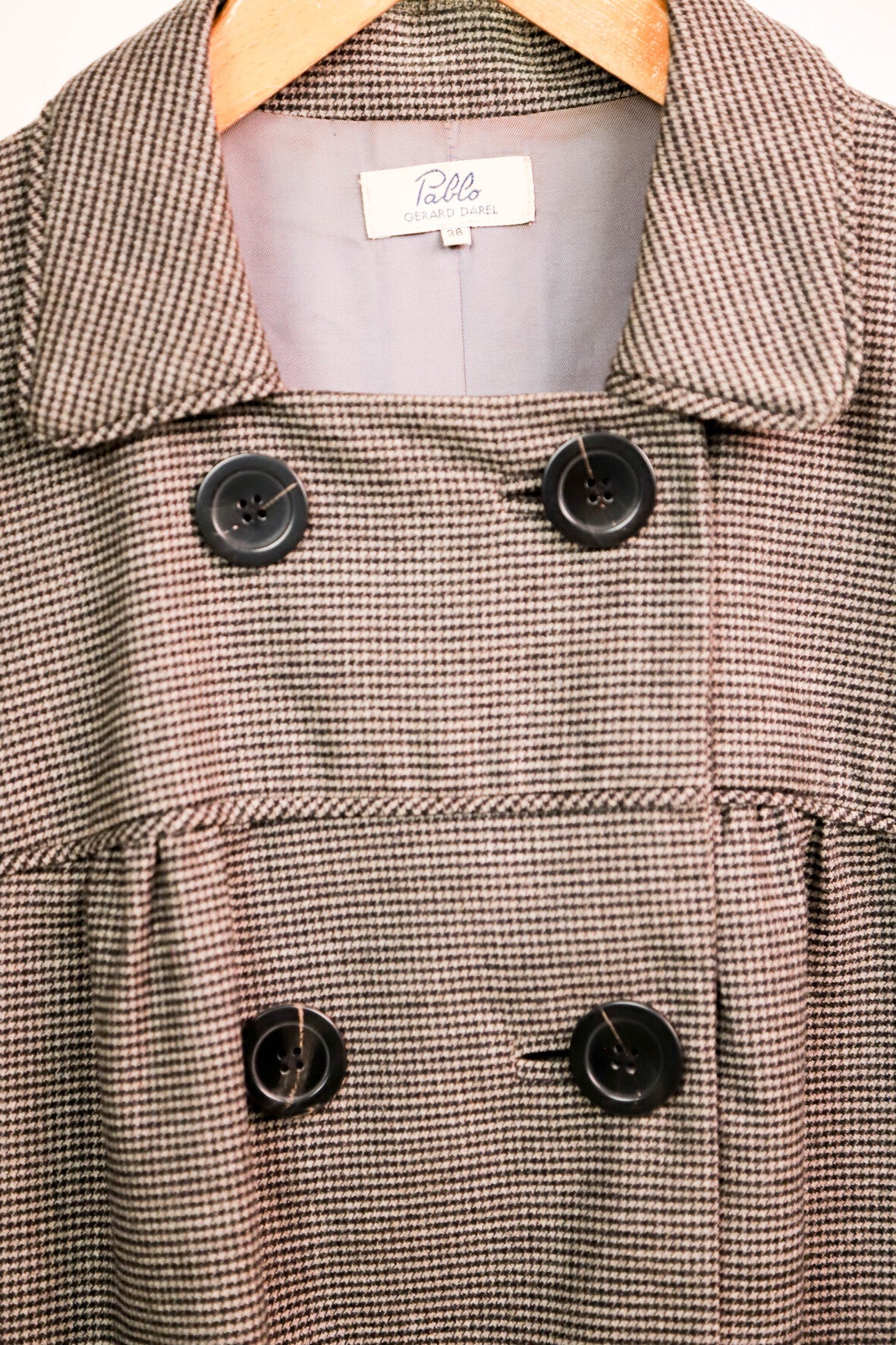 Veste à carreaux Pablo de Gérard Darel Taille M