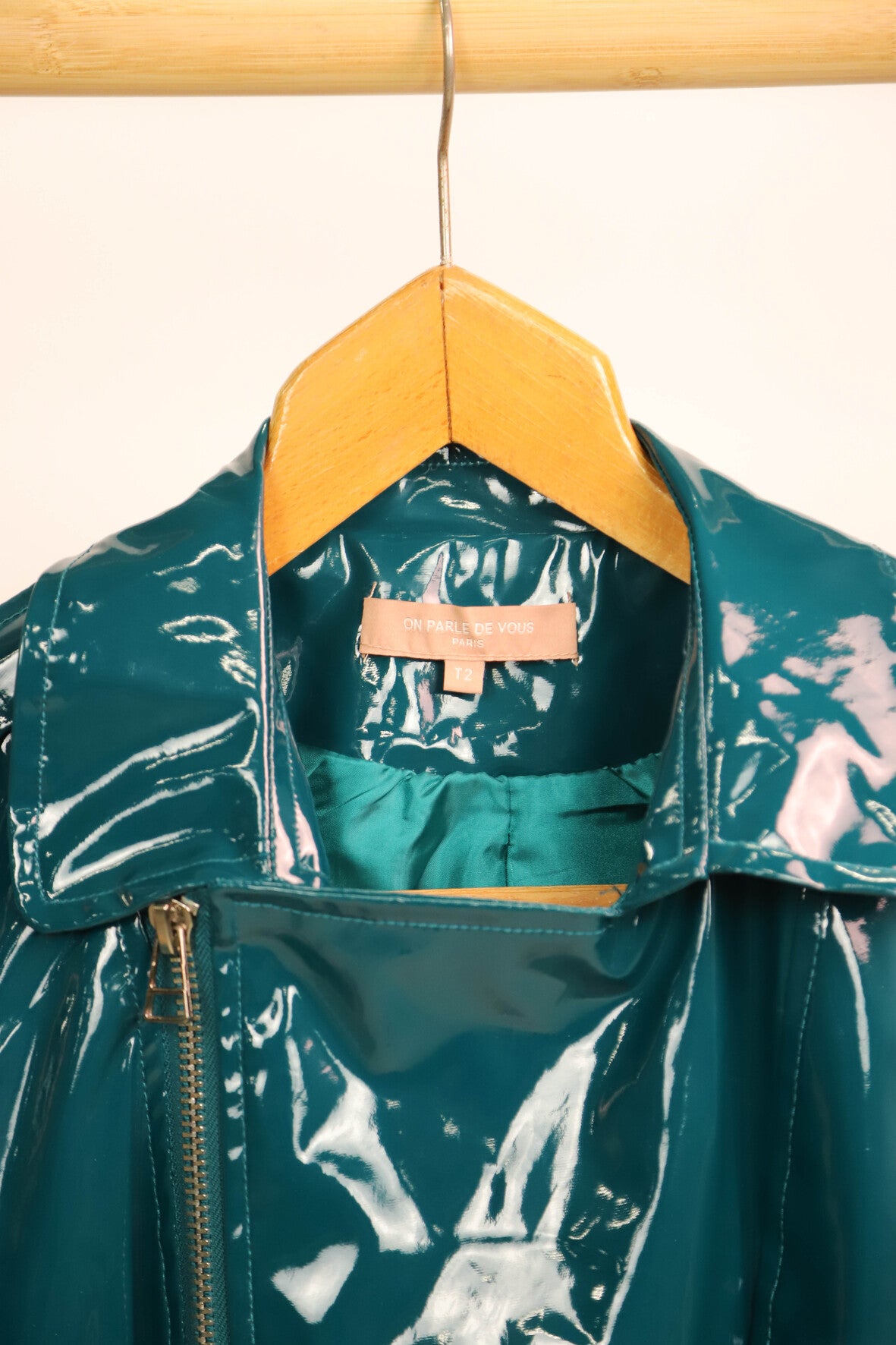 Veste ciré bleu canard On Parle de Vous Taille M