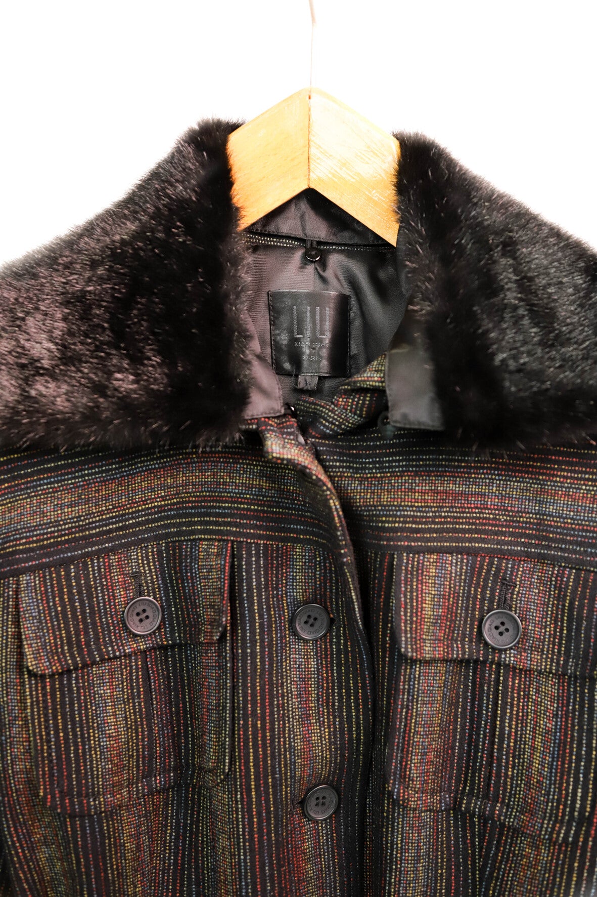 Manteau noir Liu Taille XXL