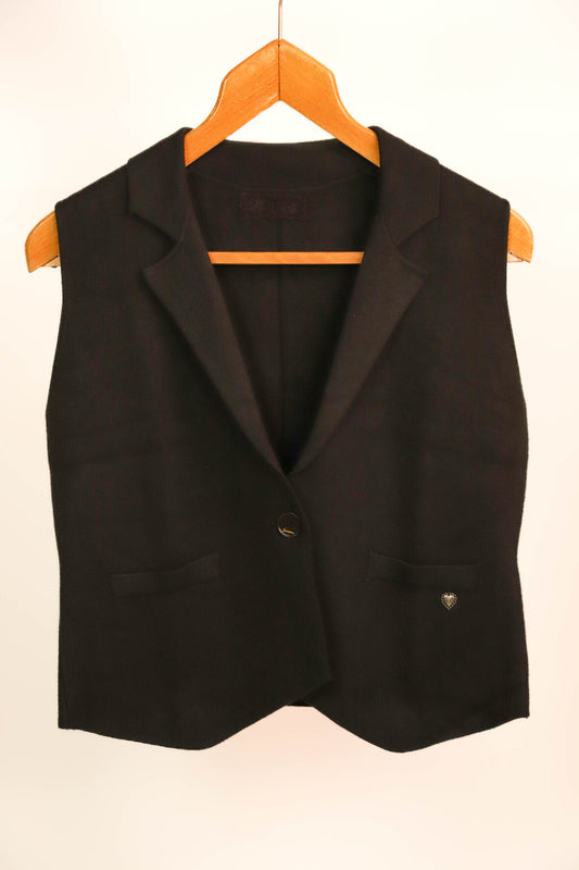 Veste sans manches noire Taille Unique - NEUF