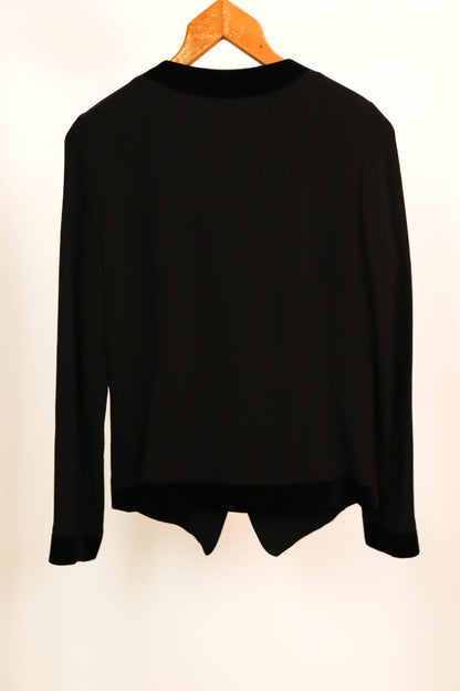 Veste noire bimatière Fink Taille M