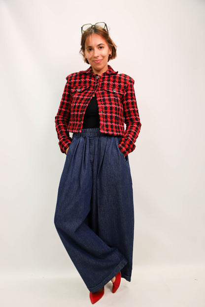 pantalon large bleu Intuition Taille S - NEUF