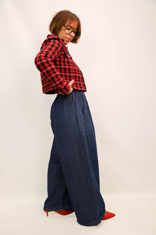 pantalon large bleu Intuition Taille S - NEUF