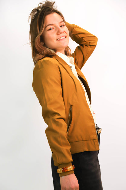 Bomber marron/kaki Vila Taille M