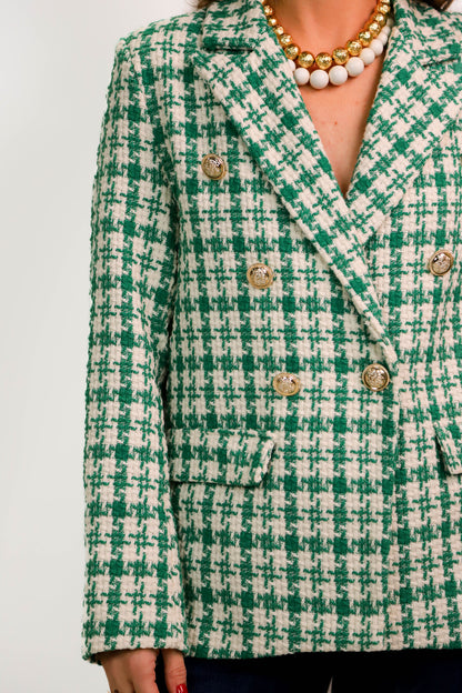 Veste verte et blanche New Collection Taille M