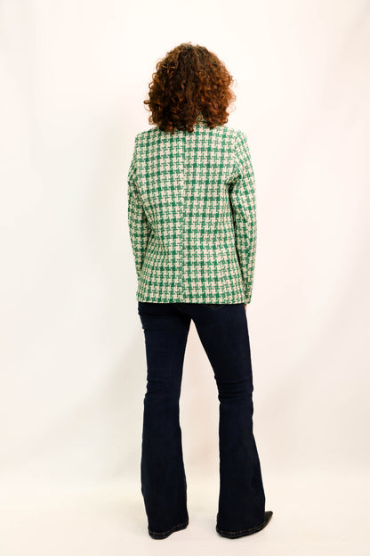 Veste verte et blanche New Collection Taille M
