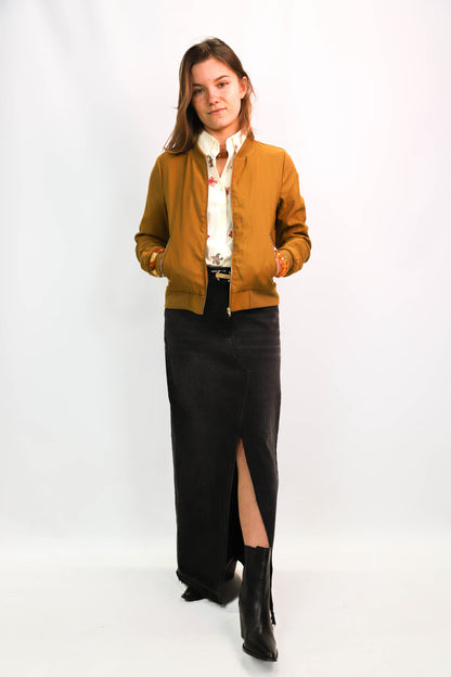 Bomber marron/kaki Vila Taille M