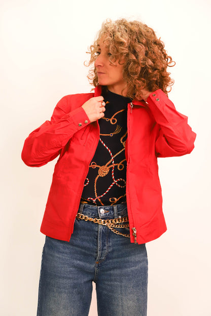 Blouson rouge Alba Moda Taille M - NEUF